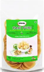 Aplenty Dry Gol Gappa/Pani Puri/Puchka Wheat Snack Pellets | Ready To Fry Atta Golgappa Papad - 400gm