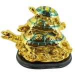 Astroghar Vastu Feng Shui Triple Tortoise For Longevity And Stability