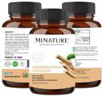 MINATURE Ashwagandha Capsules, 90 Capsules