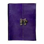 pranjals house Blue Leather Handmade Diary 100 Pages