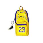 MUSAPRI - Pencil Pouch With 2 Zip Stationery Pouch With Keychain(yellow)