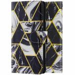 ClickCase Marble Series Faux Leather Back Case Card Holder Wallet with Magnetic Closure Flip Cover For Oppo Find X2 (Black)