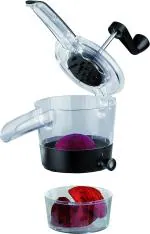 HUENISH Spiral Schneider with 4 Blade Spiral Vegetable Cutter Portable 360 Rotation Slicer (253)