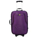 Skyline Purple Polyester Men and Women 26 Inch Lightweight Trolley Bag with Wheels and Number Lock