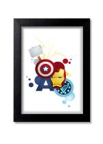 Blue Nexus Wonder Woman Digital Art Wall Poster with Wall Frame Room Art Painting Collection A4 size 10x13