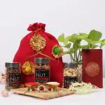 Rakhi Gift Hamper Potli for Brother with Dry Fruits Gift Set 300g