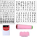 Royalkart Nail Art Stamping Kit For Women Tip Guides For Nails Nail Stamper For Nailart