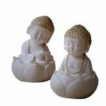 Marble Statue Idol for Pooja Room, Office and Home Decorative Figurine (Multicolor)