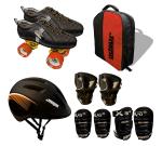 Jaspo Orange Skorpian Pro Shoe Skate combo 12 UK