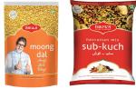 Bikaji Aslee Bikaneri | Moong Dal 400 Gm +Sub Kuch (Navratan Mix) 400 Gm | Pack of 2 | 800 Gm