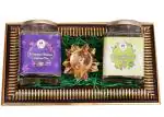 Food Library The Magic of Nature Diwali Gift Hamper Basket for Family/Friend/Corporate/Wedding (All Occasions) (Green Tea Gift Set)
