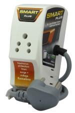 THUSE Smart Plug High Low Voltage Protector @ 6Amp with Cord with Surge Protection Upto 4000 Volts.