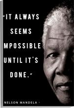 Surmul Multicolor Sunboard Medium Nelson Mandela Poster Motivational Quotes Wall Removable Sticker