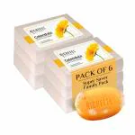 Richfeel Calendula Anti-Acne Soap | For Skin prone to Acne & Blemishes | Physician Formulated | Helps Calm & Replenish Skin | 75 g (Pack of 6)