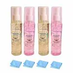 NIBAR Screen Cleaning Spray with Microfiber Cloth, Non-Alcoholic, Odour Free, Gel Based Liquid | for Stain-Free Mobile Screen, (Pack of 4)