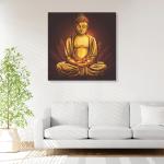 Random Printed Lord Buddha Canvas Painting