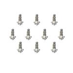 Comet Busters Beautiful Handcrafted Silver Bindis (BIN1909) Pack of 1