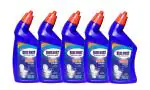Bluebust Tough Disinfectant Toilet Cleaner,Deep Clean Action,Flush Away Grime 500ml Pack of 5