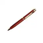 Giftana Brown Body Metal Ballpoint Pen Gift for official usage, Metal Pens for Men & Women | Satin Golden Shine Gold-tone Finish Pen for Employee, Corporate Gift for Diwali, Christmas, New year
