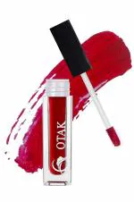 OTAK Liquid Lipsticks for Women Transfer proof, Waterproof, Vegan and Cruelty Free Liquid Lipstick Ultra Smooth Red Carpet - 4 ML
