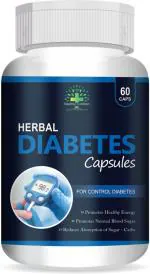 Healthy Nutrition -Just for the Health of it Herbal Diabetes Capsule Gluten Free for Normalize Blood Sugar - 60 Capsule