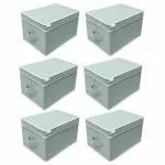 Unicrafts Storage Box with Lid Toy Organizer Storage Box for Kids Room Foldable Clothing Organizer Multi-Utility Toys Storage Organiser and Foldable Storage box. (Pack of_06 Gray)