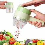 Mamasai4ever 4 in 1 Handheld Electric Vegetable Cutter Multifunction Vegetable Fruit Slicer