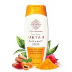 Mystic Pure Ayurveda Ubtan Face & Body Scrub for Soft & Glowing Skin with Apricot Scrub - 200G