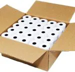 BIS White 50 Gsm Swipe Machine Thermal Paper Roll , 55 Mm X 15 M (Set Of 45)