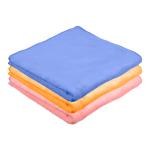 Kuber Industries Cleaning Towel|Microfiber Reusable Cloths|Highly Absorbent Washable Towel for Kitchen|Car|Window|24x16 Inch|Pack of 3 (Multicolor)