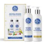 The Moms Co. Natural Protein Hair Strengthening Shampoo & Conditioner Bundle | Sulphate and Paraben Free Shampoo & Conditioner Combo Pack