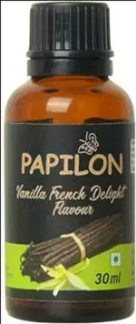 PAPILON Concentrated French Delight Vanilla Flavour - 30 ml Vanilla Liquid Food Essence (30 ml)
