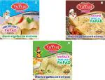 Yuvraj bikaneri papad (hand made ) Masala Punjabi papad Rice Papad (Khichiya ) (400 , 400 , 200 gm ) 1 kg pack