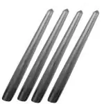 Indoblaze Unscented Black Taper Candles | Long Candles for Home Decor | Candle Sticks Pack of 4