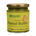 Nutriwish Peanut Butter with whey protein and moringa 200g