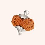 Feel Touch Mart Best 21 Mukhi Rudraksha Nepal Brown Bead with Original Certified with Pendant & Thread