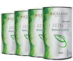 Dophie Iceland Naturals Mint Green Tea Whole Leaves Green Tea , Added Natural Dehydrated Mint Leaves 100g (Pack Of 4)