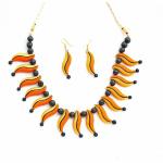 Shilpogram Terracotta Handmade Jewelry Set Tr64 For Women