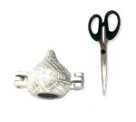 Urban buy Aluminium Gujiya Mould With Kitchen , Multipurpose Use Mini Scissor and Multicolour, Pack of 2