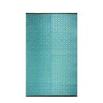 Sapana Carpet-Mats Chatai mats for Home Multipurpose, Foldable, Reversible Plastic chatai Indoor / Outdoor use Kimberley Blue & Green 4 x 6 (L 180 cm x W 120 cm)