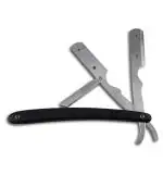 Dhanishka Professional Straight Barber Razor Stainless Steel Ustra For Men