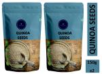 VEDICINE Raw White Quinoa Seeds, Rich in Iron, fiber and Gluten free Quinoa Seeds (150gmx2)