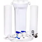 E.F.M RO Service Kit Pre-filter Housing Bowl + 2 Pcs. Spun Filter + SS Inlet Ball Valveeflon 1/4