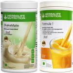 HERBALIFE NUTRITION Weight Gain Combo Pack New SHAKEMATE + Formula -1 MANGO flavor (1000 gm)
