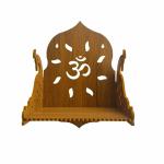 The Shilpkar Interio Premium Wooden Decorative Temple with Shelf (Temple B)