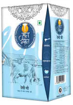 Sat Amrit Pure Desi Ghee 1L | Everyday Shahi Ghee | Vedic Two Way Hand Churned | Tetra Pack- 1 Litre