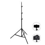 7 Feet Portable Tripod Stand For Professional Photographer & Digital Work Like Self Video Shoot Youtuber Photo Studio Compatible with All Kind of Mobiles & Cameras Tripod