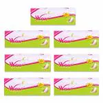 WOW Regular Straight 240MM Ultra Thin Day Night Sanitary Pads/Napkins - Pack of 7 (49 Pads)