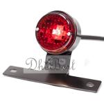 BIGBIRD Best Bike XV06 12V Universal Motorcycle LED Rear Tail/Brake Light Lamp Plate Mount Black for Royal Enfield Interceptor 650