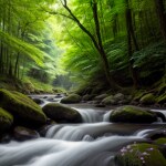 Love Creation A4 Size poster print for creative wall art- tranquil-treescape-11114( Sticker)